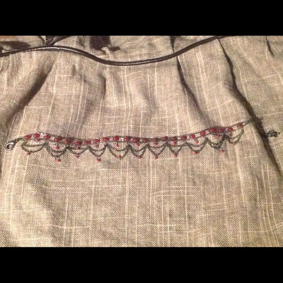 Red Beaded Anklet