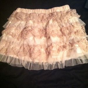 Lace mini skirt