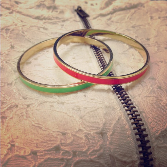 J. Crew Orange/green Bracelet bundle SOLD!!