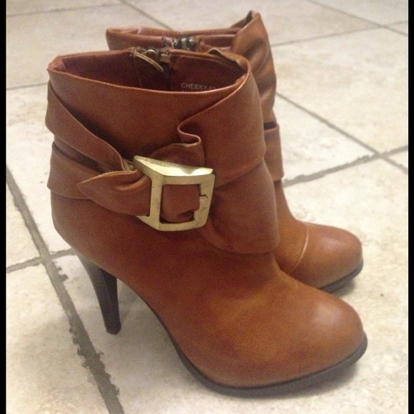 Brown leather boots!