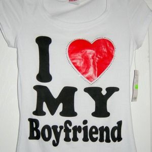 SOLD - i love my boyfriend shirt