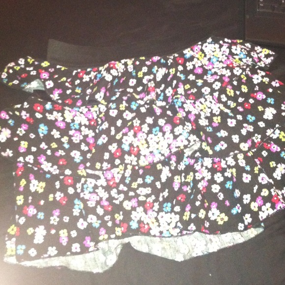 3 tier flowered skirt.