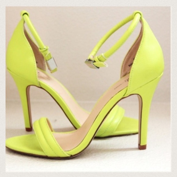 Prabal Garung Neon Green Heels