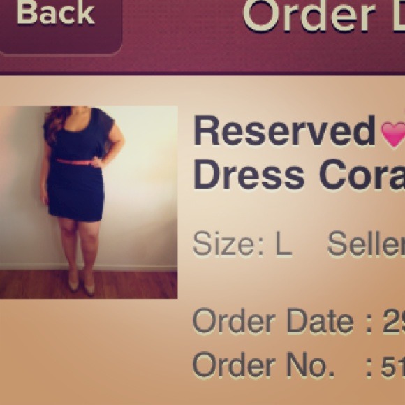 Navy blue dress w/ corral belt