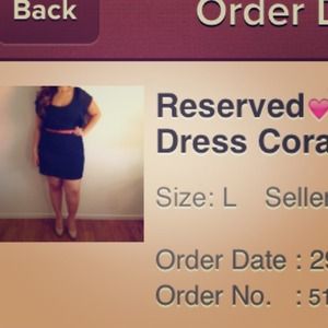 Navy blue dress w/ corral belt