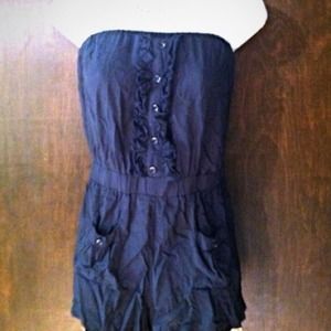 Navy Blue Forever 21,Strapless Romper!❤😘