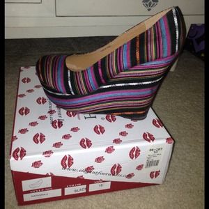 Colorful Wedge Shoe