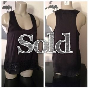 Black Stars Hi Low Tank Top