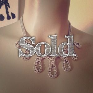 Rhinestone Teardrop Necklace