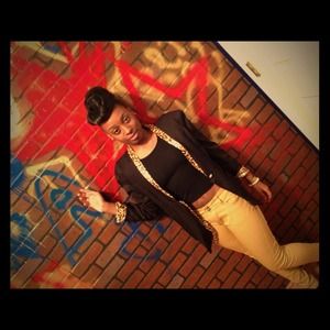 Vintage print blazer