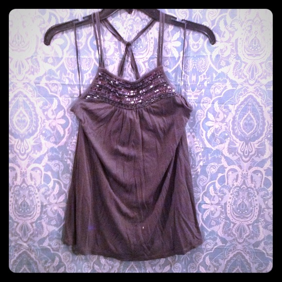 ✅ Price cut! ✅ Fancy Gray Sequin Tank