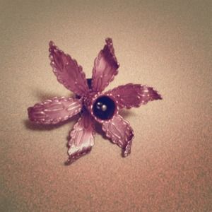 Burberry lavender flower ring