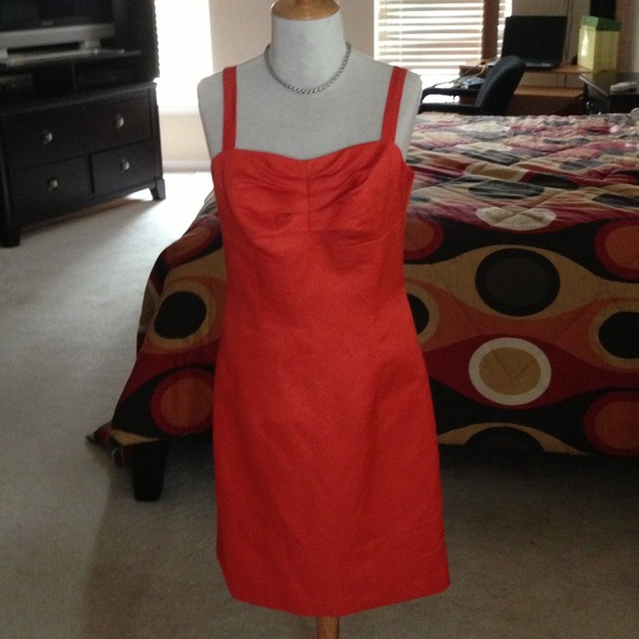 H&M reddish orange strappy dress