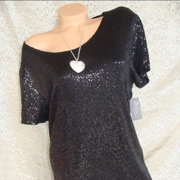 💥SOLD💥 Black Sequin Dress Victoria's Secret