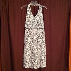 Black & Off White Halter Sundress Size 12