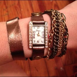 Bronze Wrap Around Fashion Watch