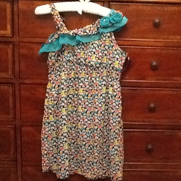 NWT self esteem colorful heart dress