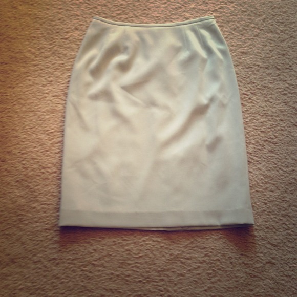Light blue pencil skirt