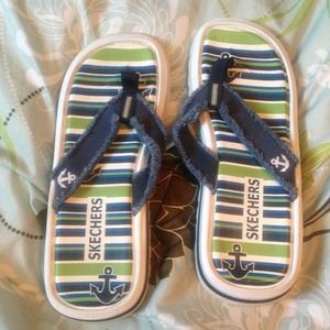 Skechers  nautical flip flops