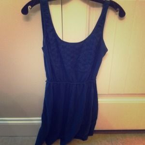 Navy dress with back cut out ADORABLE