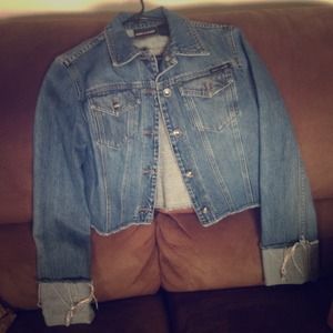 Cropped jean jacket
