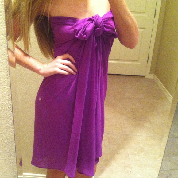 Purple tube scarf - Picture 2 of 3