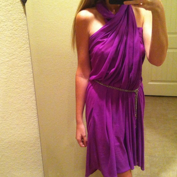 Purple tube scarf - Picture 3 of 3