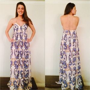 Tibi Floral Pleat Bodice Maxi Size 4. BNWT