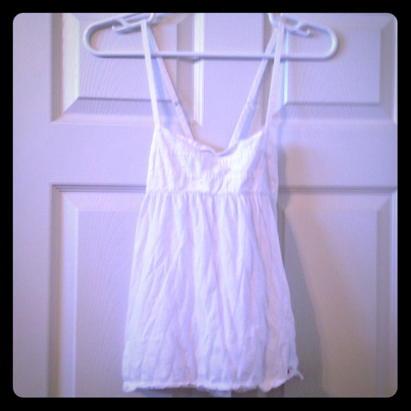 White a line tank top