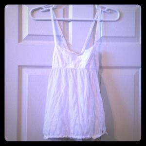 White a line tank top
