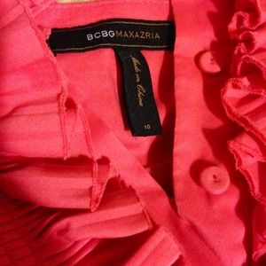 BCBG MAXAZRIA Halter Dress - Coral size 10