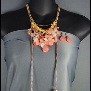 Tear Drop BeadNecklace Set