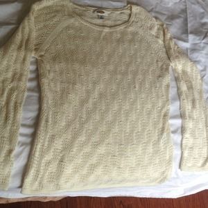 Talbots.. Knitted ivory sweater.