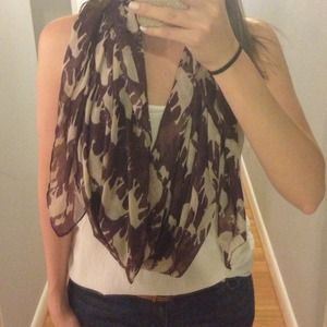 Brown elephant scarf