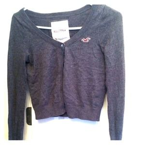 Hollister grey cardigan