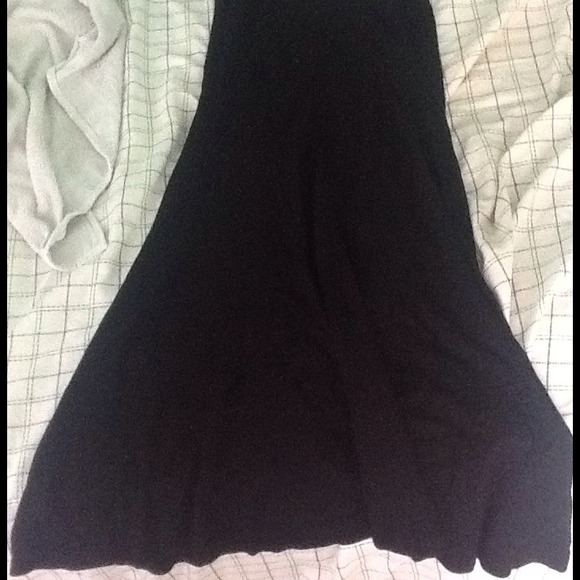 Plain black skirt