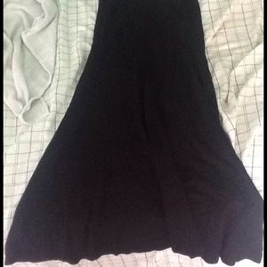 Plain black skirt