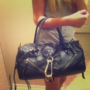 Leather like hand bag