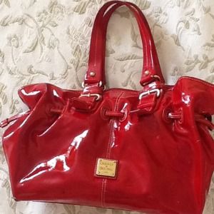 Dooney & Bourke patent leather red bag