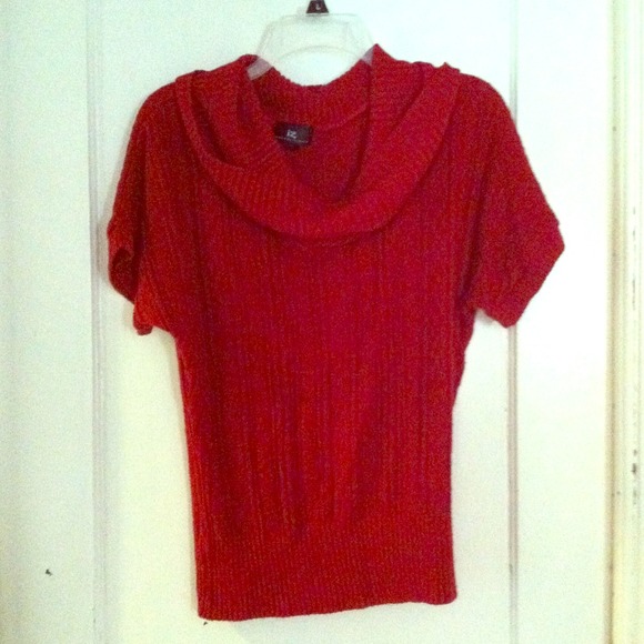Knitted red sweater