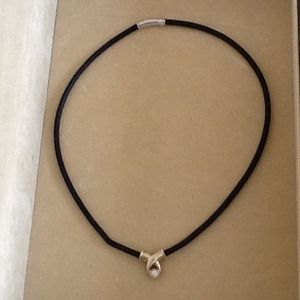 Golden, 0.4 k diamond  necklace