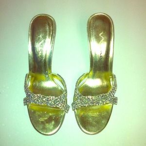 Vanilla Gold/stones Shoes