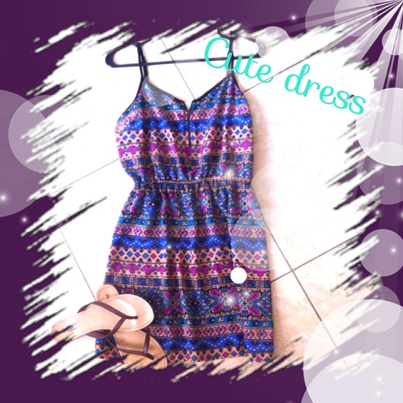 Lace back Aztec dress NWOT - Picture 1 of 2