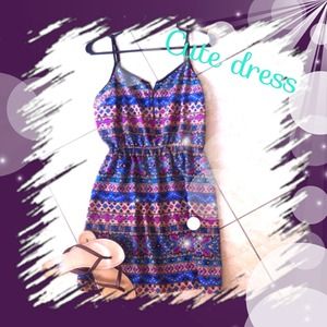 Lace back Aztec dress NWOT