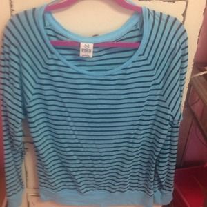 ⛔SOLD⛔ VS "PINK" Blue and Black Striped Shirt