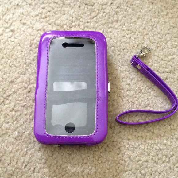 iPhone 4S Purple Case/Wallet NWOT