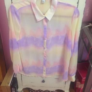 ⛔SOLD⛔ Forever 21 "Watercolor" Shirt Size L