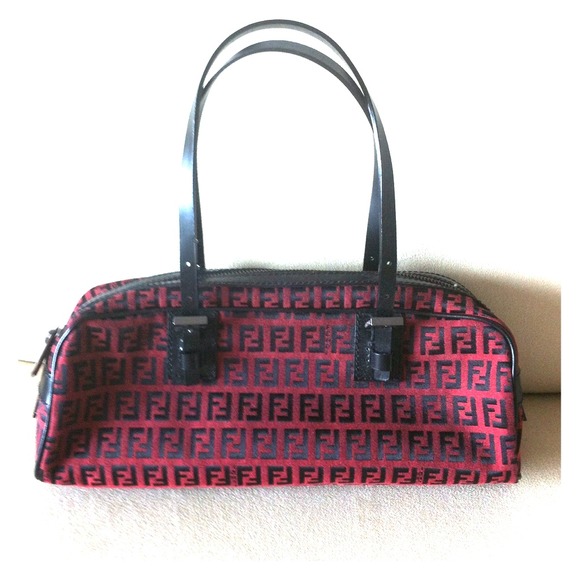 FENDI Zucchino print bag w/authenticity card