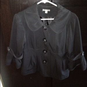***SOLD***BLK JKT w/flutter sleeves