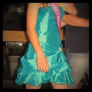 Turquoise homecoming/party dress